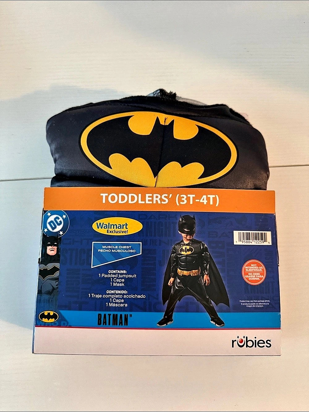 Rubie's DC Comics Batman Toddler Muscle Chest Costume Boys 3T-4T